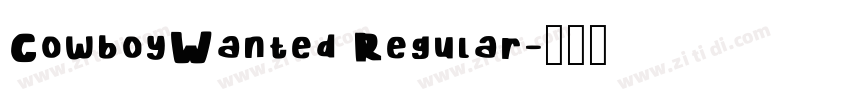 CowboyWanted Regular字体转换